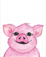 Load image into Gallery viewer, Pig Water Colour Print (NOT framed)