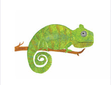 Load image into Gallery viewer, Chameleon Water Colour Print (NOT framed)