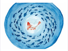 Load image into Gallery viewer, Koi Fish Water Colour Print (NOT framed)