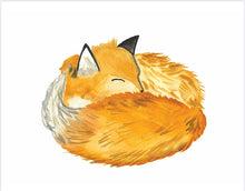 Load image into Gallery viewer, Fox Water Colour Print (NOT framed)
