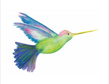 Load image into Gallery viewer, Hummingbird Water Colour Print (NOT framed)