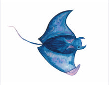 Load image into Gallery viewer, Stingray Water Colour Print (NOT framed)
