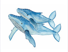 Load image into Gallery viewer, Whale Water Colour Print (NOT framed)
