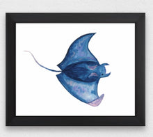 Load image into Gallery viewer, Stingray Water Colour Print (NOT framed)