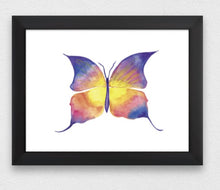 Load image into Gallery viewer, Butterfly Water Colour Original Artwork PRINT (NOT framed)
