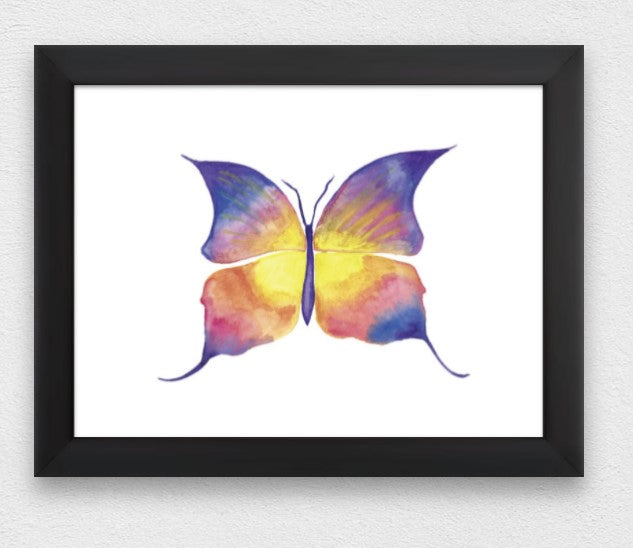 Butterfly Water Colour Original Artwork PRINT (NOT framed)