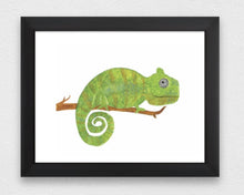 Load image into Gallery viewer, Chameleon Water Colour Print (NOT framed)
