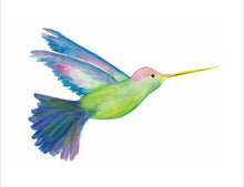 Load image into Gallery viewer, Hummingbird Water Colour Print (NOT framed)
