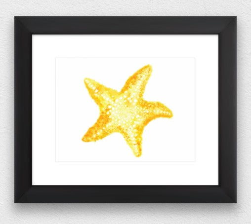Starfish Water Colour Print (NOT framed)