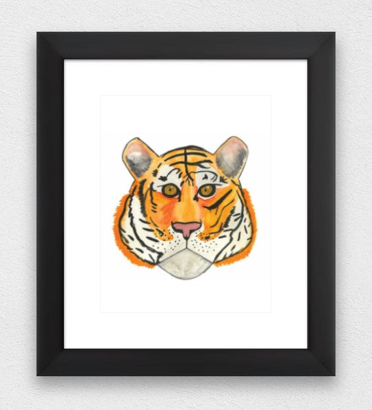 Tiger Water Colour Print (NOT framed)
